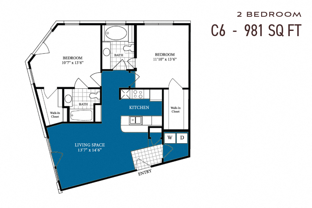 Commons Park West Two Bedroom C6